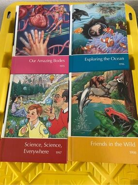 4 Childcraft Vintage Annual Series 1995-1998 Hardcover Educational By World Book